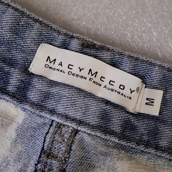NWOT MacyMccoy (Australia) Wrap Style Assymetrical Denim Mini Skirt - Picture 12 of 12